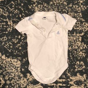 6-12 month collared shirt and sailboat shirt